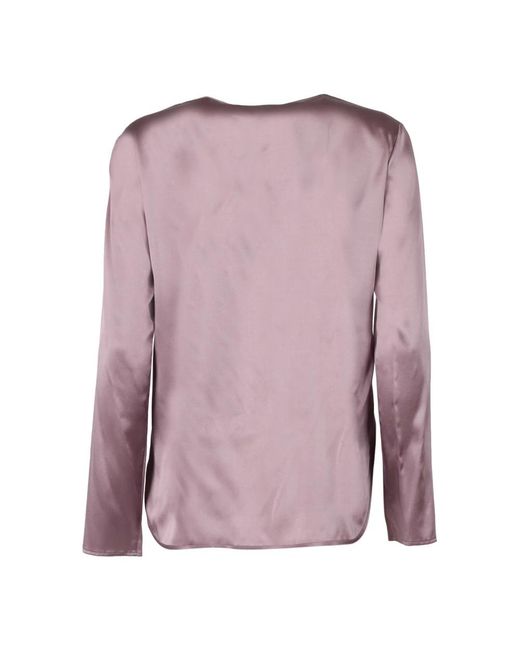 Max Mara Purple Blouses