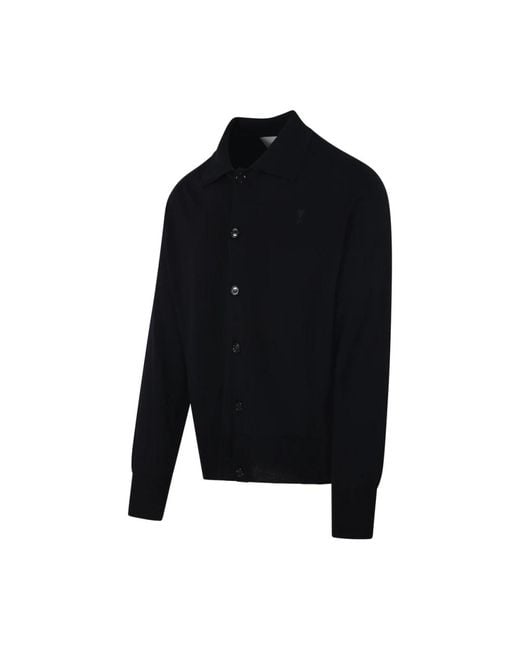 AMI Black Cardigans for men