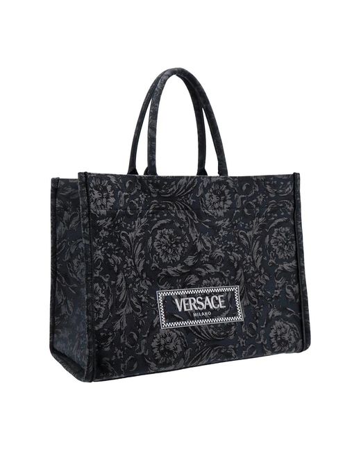 Bags > tote bags Versace pour homme en coloris Black