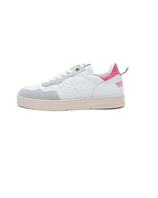 Sneakers woman leather sneaker di WOMSH in White