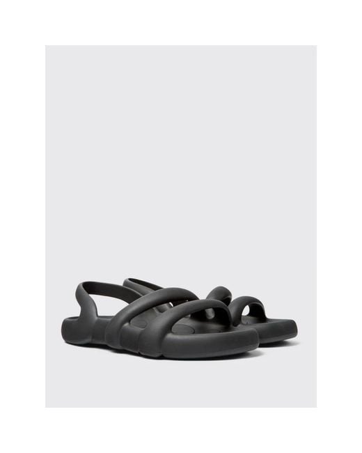 Camper Black Flat Sandals for men