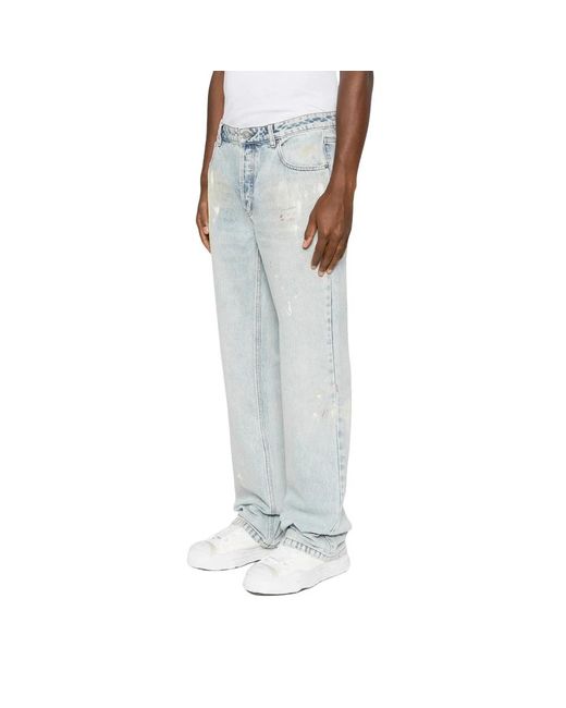 Cole Buxton Blue Straight Jeans for men
