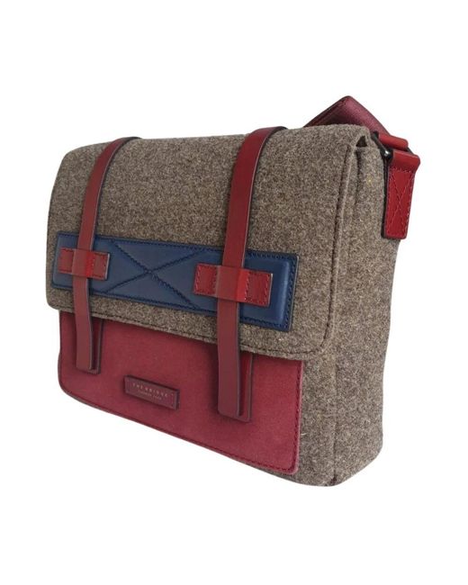 The Bridge Business Tasche Grün Wolle Und Leder in Red für Herren