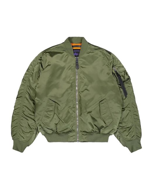 Alpha Industries Green Bomber Jackets for men