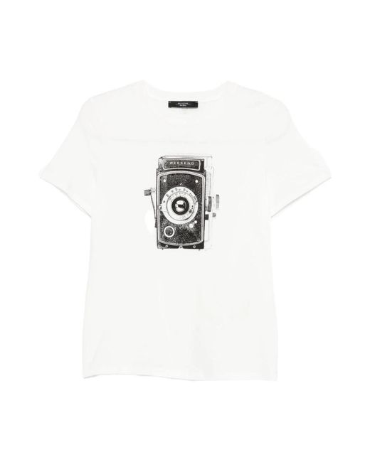 Weekend by Maxmara T-Shirts in het White