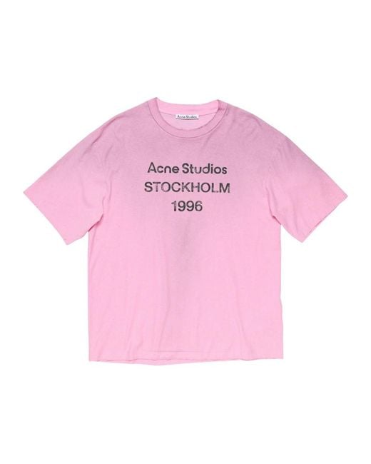 Acne Pink T-Shirts for men