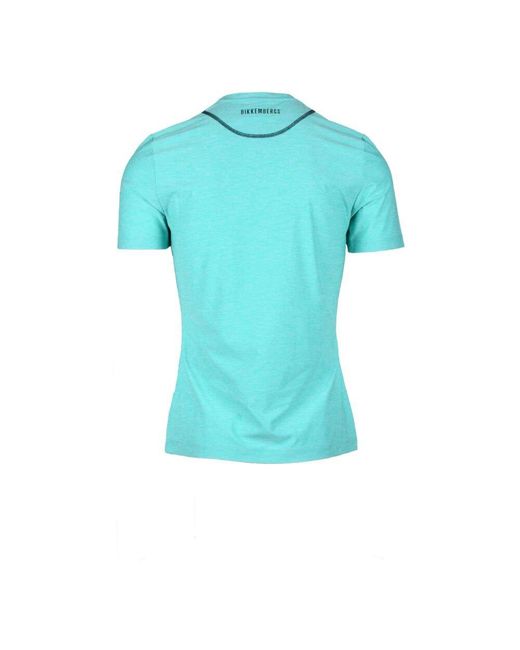 T-shirt elasticizzata con miscela di poliestere di Bikkembergs in Blue da Uomo