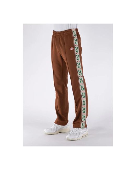 Casablancabrand Brown Straight Trousers for men