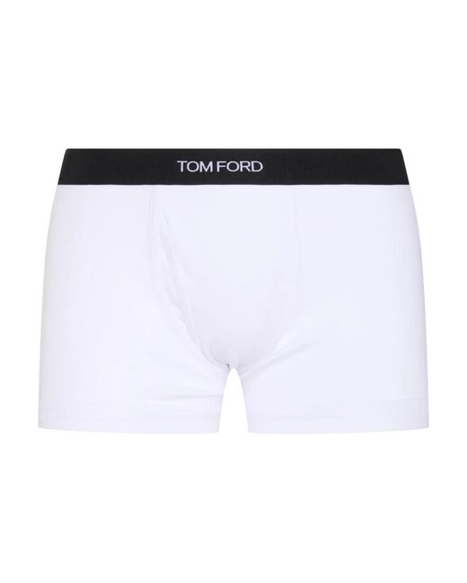 Tom Ford Weiße baumwollmischung boxershorts in White für Herren