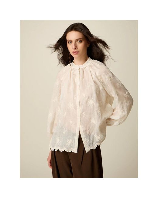 Blouses Oltre de color Natural