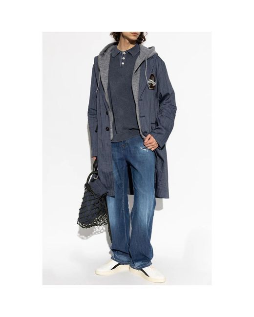 Single-Breasted Coats DSquared² de hombre de color Blue