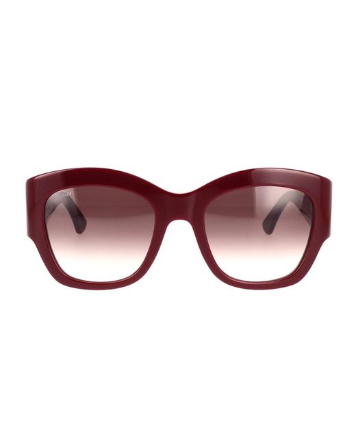 Cartier Elegante Oversized Zonnebril in het Brown