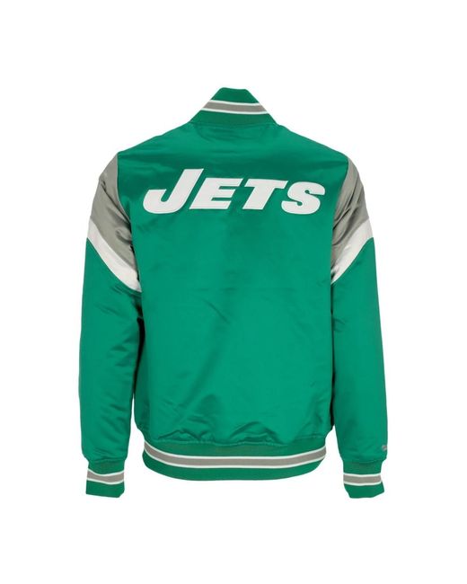 Mitchell & Ness Jassen ,Groen ,Polyester Nfl Heavyweight Bomberjack New York Jets in het Green voor heren