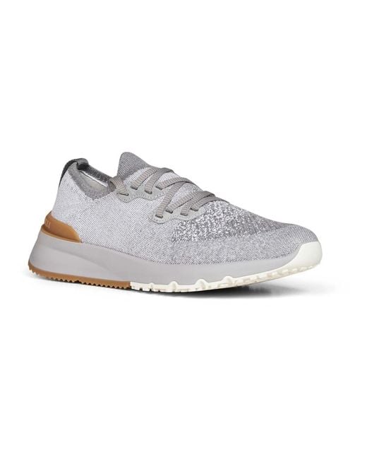 Brunello Cucinelli Gray Sneakers for men