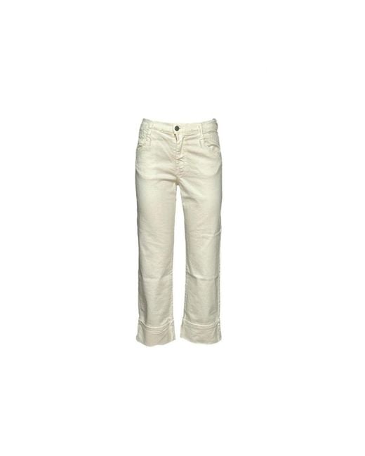 Please Natural Straight Trousers