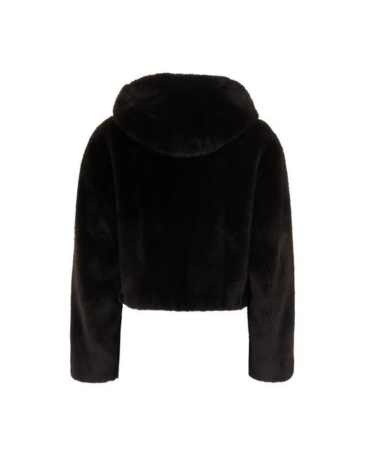 Pinko Black Faux Fur & Shearling Jackets