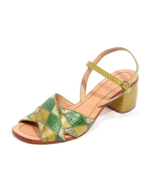 Maliparmi Metallic High Heel Sandals