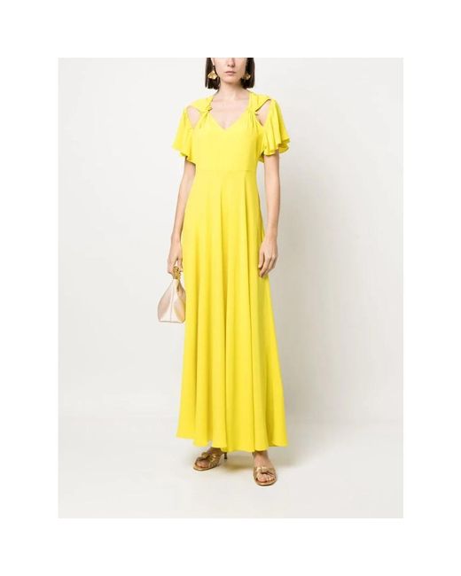 Vivetta Yellow Maxi Dresses