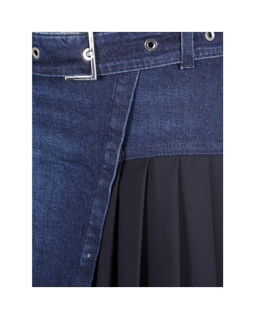 Dondup Blue Denim Skirts