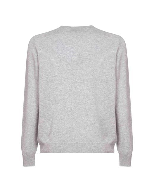 D4.0 Rundhals-Strickpullover in Gray für Herren