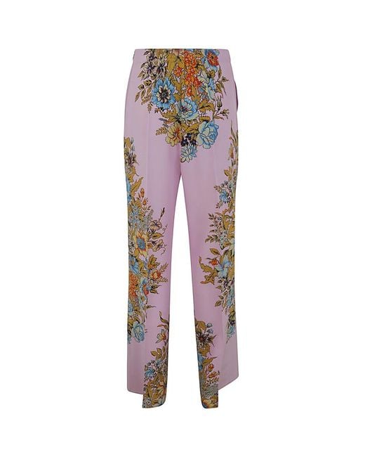 Etro Pink Straight Trousers