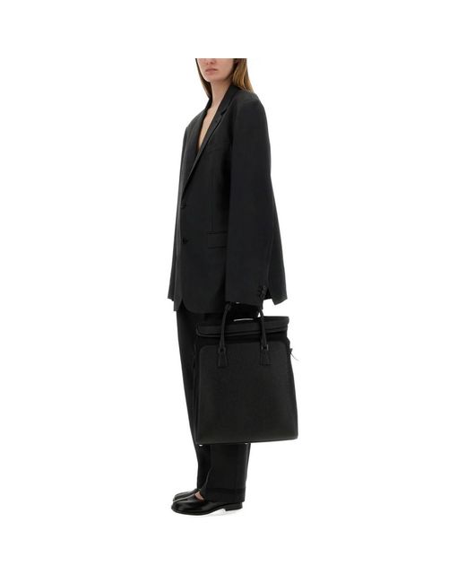 Maison Margiela Black Wide Trousers