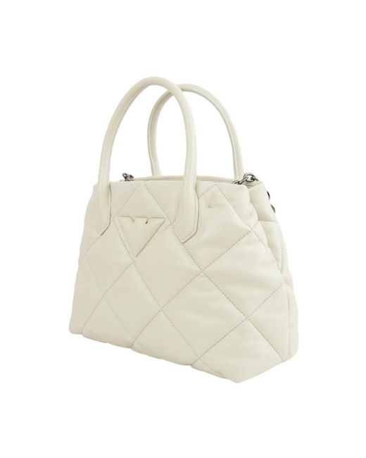 Emporio Armani White Shoulder Bags