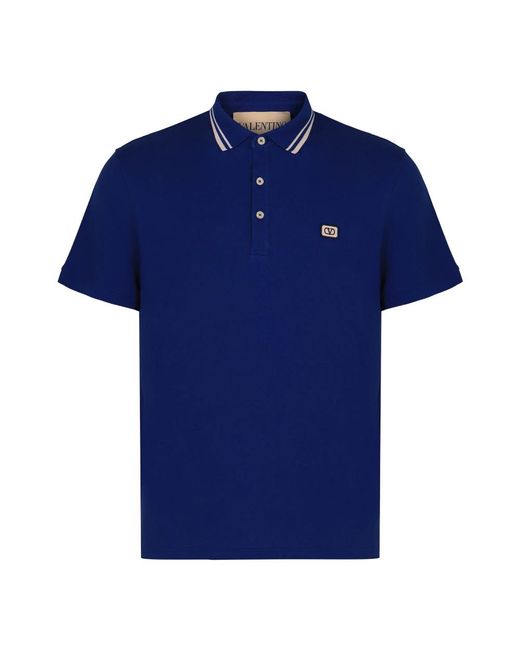 Valentino Garavani Blue Polo Shirts for men