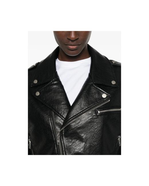 Frankie Shop Black Leather Jackets