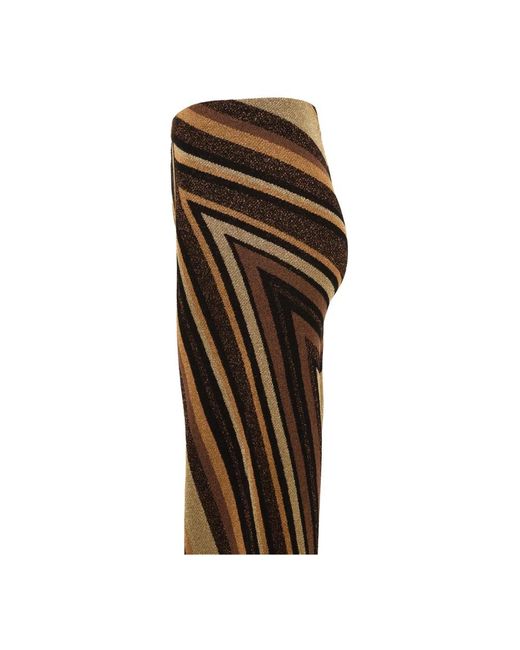 Akep Broeken ,Veelkleurig ,Katoen Jacquard Gebreide Broek in het Brown