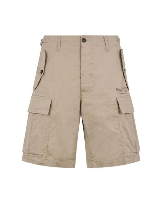 DSquared² Natural Casual Shorts for men