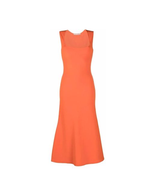 Stella McCartney Orange Midi Dresses