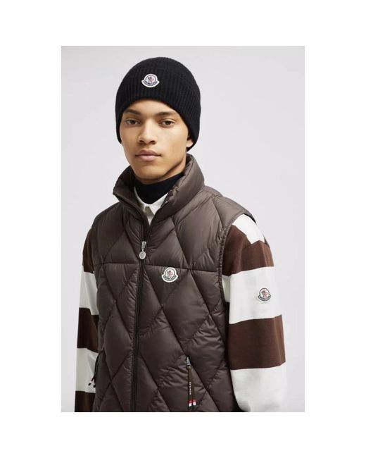 Beanies di Moncler in Black da Uomo
