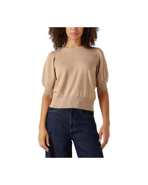 Minus Round-Neck Knitwear in het Blue