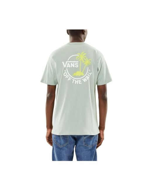 Vans Tops ,Groen ,Katoen T-Shirts in het Green voor heren