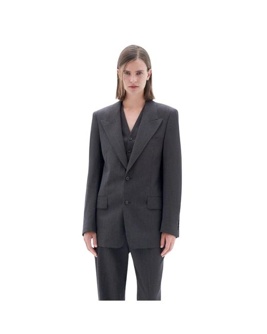 Melange effect tailored blazer di Filippa K in Gray