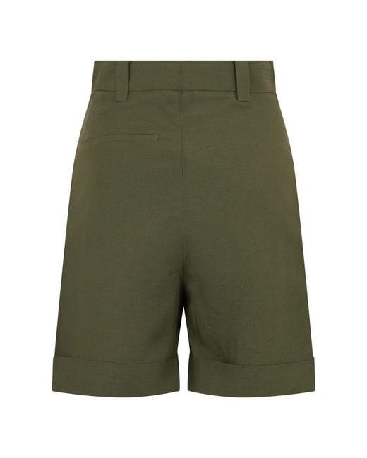 Moorer Green Casual Shorts