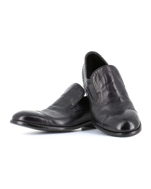 Alberto Fasciani Black Loafers for men