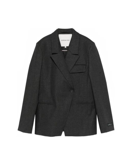 Birgitte Herskind Double-Breasted Blazer in het Black