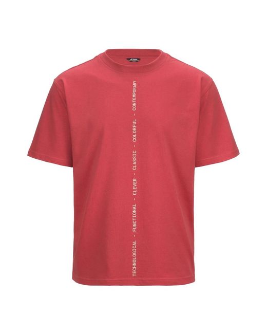K-Way Red T-Shirts for men