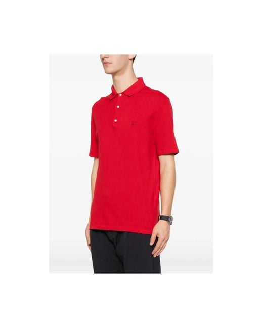 Isaia Red Polo Shirts for men