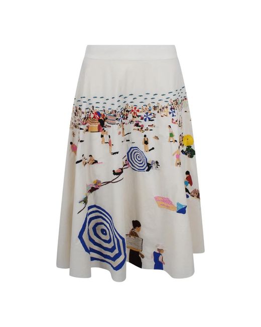 Mii Gray Midi Skirts