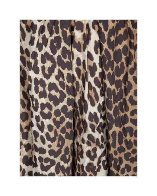 Ganni Natural Midi Dresses