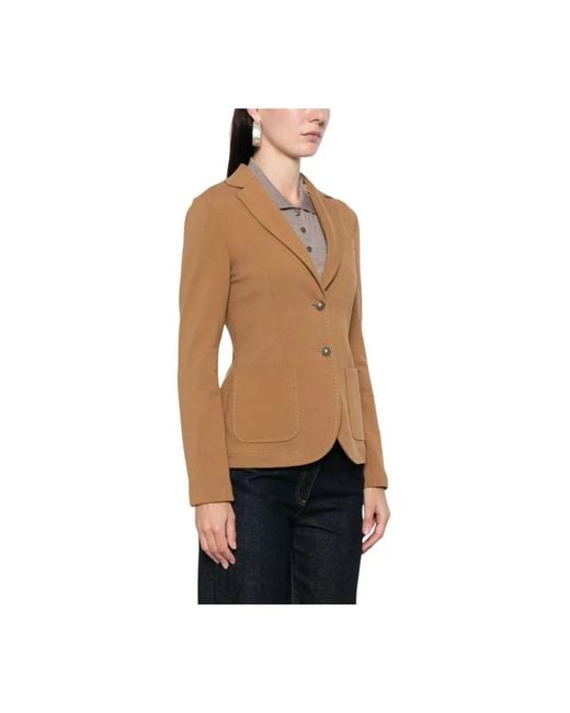 Circolo 1901 Cashmere Touch Slim Fit Jacket in het Brown
