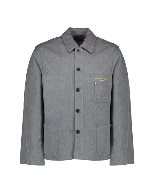 Givenchy Gray Denim Jackets for men