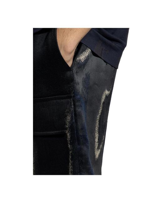 Fendi Leinen baumwolle shorts elastischer bund taschen in Black für Herren