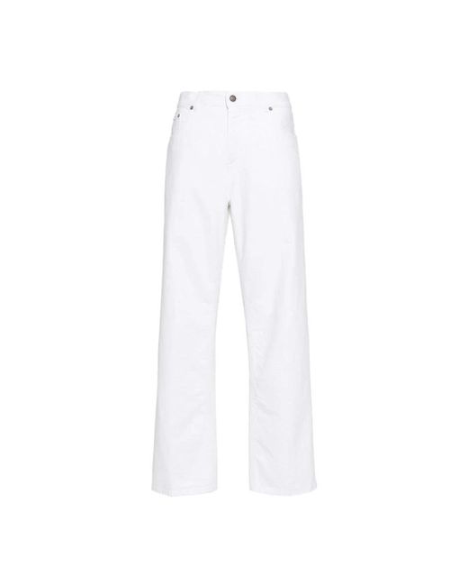 Haikure White Wide Trousers