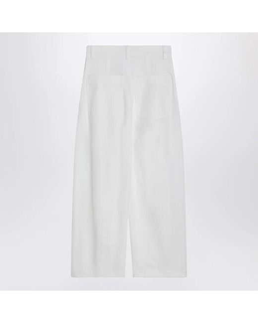 Max Mara White Regular Fit Hose