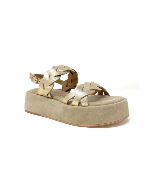 Janet & Janet Metallic Flat Sandals