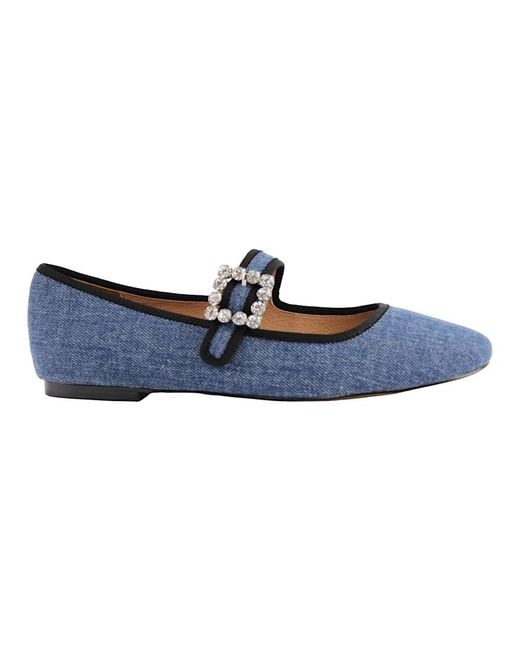Bibi Lou Blue Ballerina Shoes
